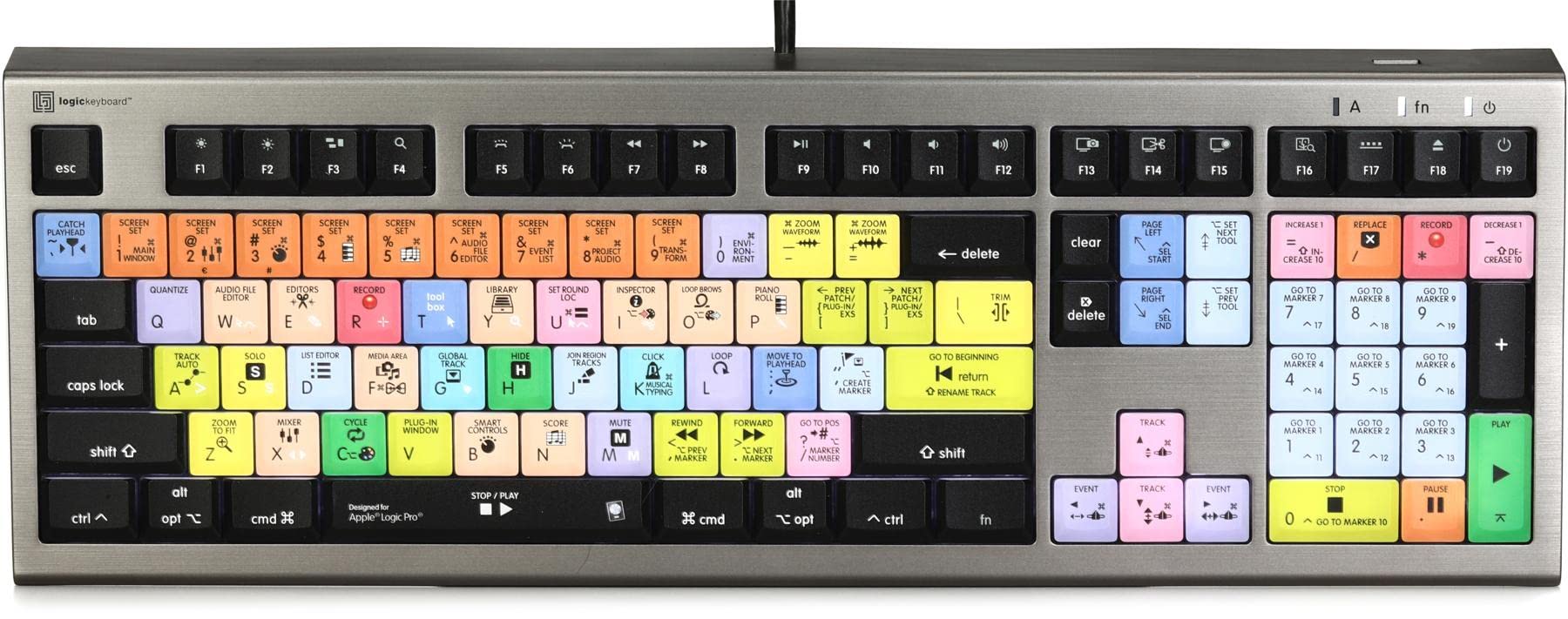 Amazon | LogicKeyboard keyboard Compatible with Logic Pro X Mac